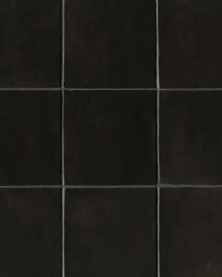 Cloe Black Glossy Glazed Ceramic 5"x5" Field Tile