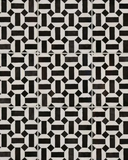 Cloe Loire Decorative Pattern Glossy Glazed Ceramic 5"x5" Tile