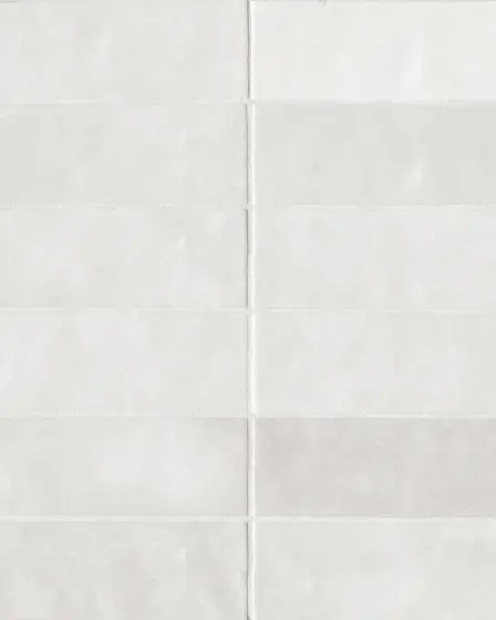 Cloe White Glossy Glazed Ceramic 2.5"x8" Field Tile
