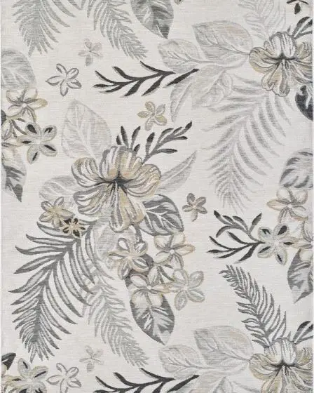 Dahlia 1408 Ivory/Brown Tropical Bouquets Area Rug