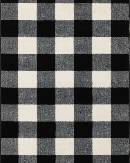 Georgia 678d Black/Ivory Area Rug