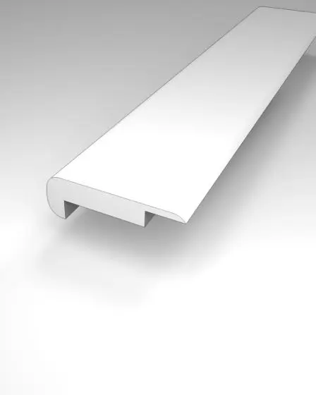 Karastan Luxury Vinyl Overlap Stair Nose Trim Piece
