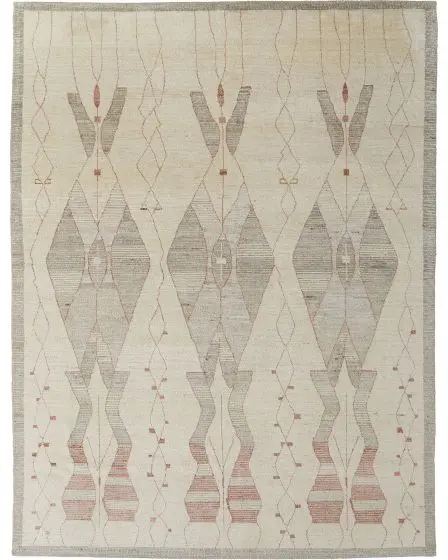 Kasbah 69G3F Tan/Gray/Red Area Rug