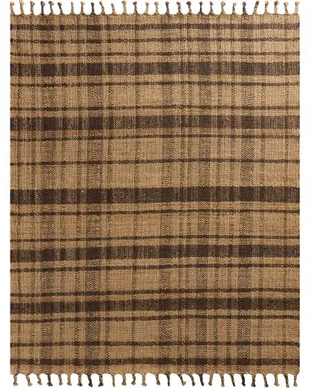 Louie LOE-03 Natural/Espresso Area Rug