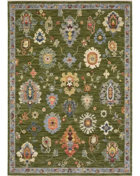 Lucca 2863E Green/Multi Area Rug