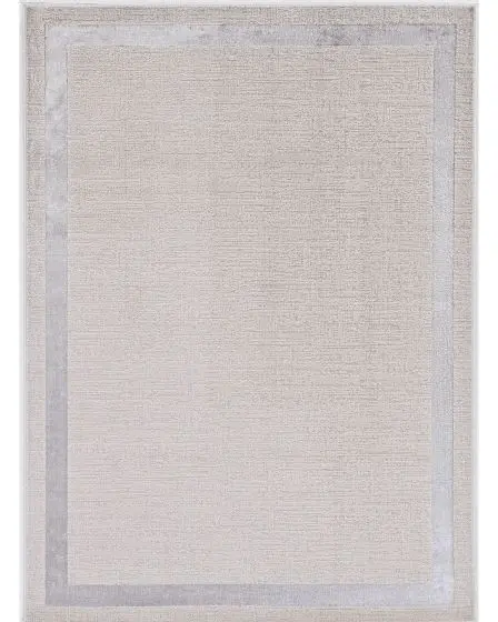Luna 7129 Ivory/Silver Border Area Rug