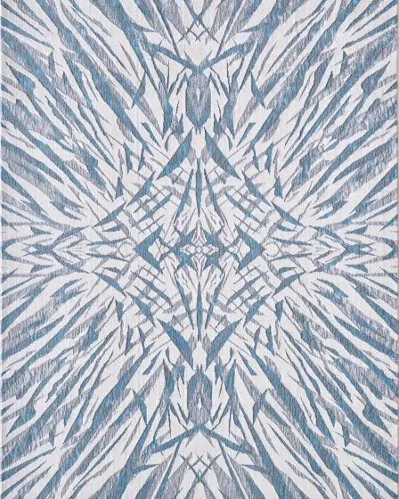 Luna Ivory/Blue Illusions Area Rug