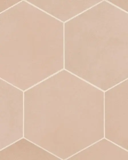 Makoto Momoiro Blush Matte Glazed Porcelain 10"x11.5" Tile