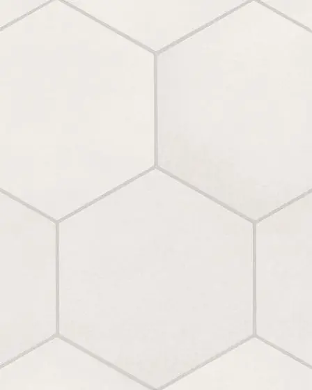 Makoto Shoji White Matte Glazed Porcelain 10"x11.5" Tile