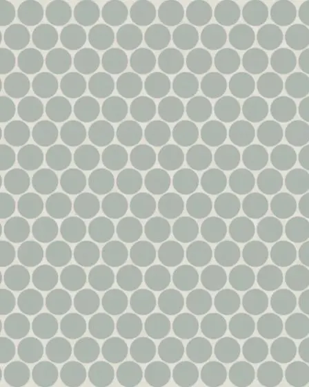 Marin Aloe Green Matte Porcelain 3/4" Penny Mosaic Tile