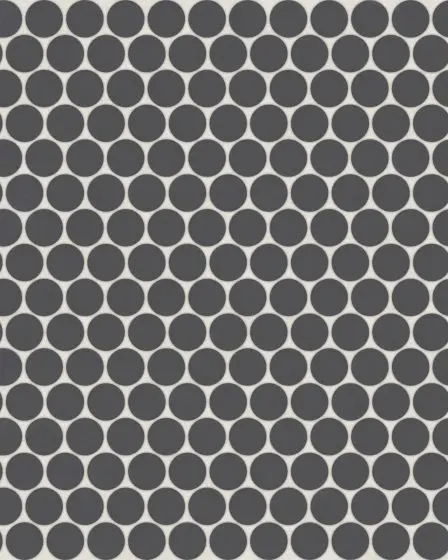 Marin Black Sea Matte Porcelain 3/4" Penny Mosaic Tile