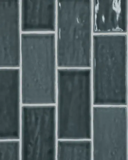 Marin Midnight Tide Glossy Glazed Ceramic 2.5"x5" Wall Tile