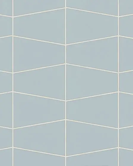 Marin Misty Blue Matte Porcelain Trapezoid Mosaic Tile