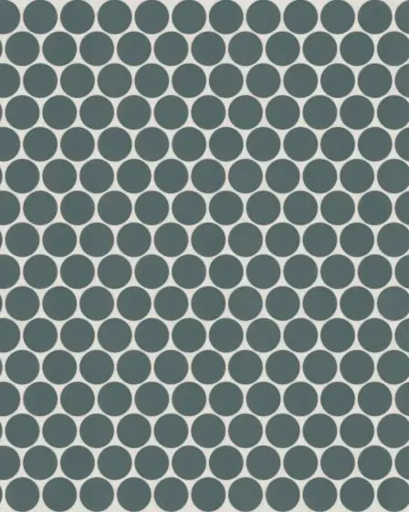 Marin Ocean Teal Matte Porcelain 3/4" Penny Mosaic Tile