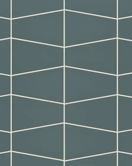 Marin Ocean Teal Matte Porcelain Trapezoid Mosaic Tile