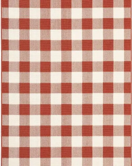 Meridian 2598r Red/Ivory Area Rug