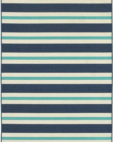 Meridian 5701b Blue/Ivory Area Rug