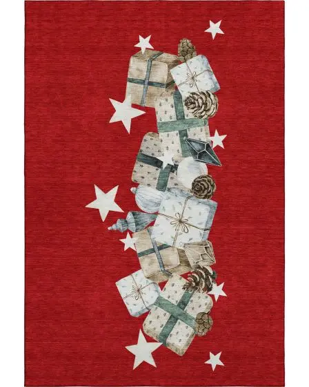 Merry & Bright MY27 Red 10'x14' Area Rug