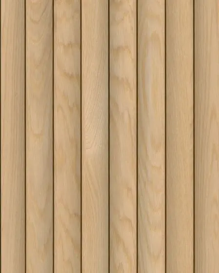 Acoustic Reeded Wood Slat Wall Panel Natural