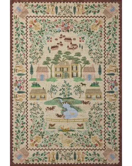 Orchard ORH-02 Antique Ivory/Multi Area Rug