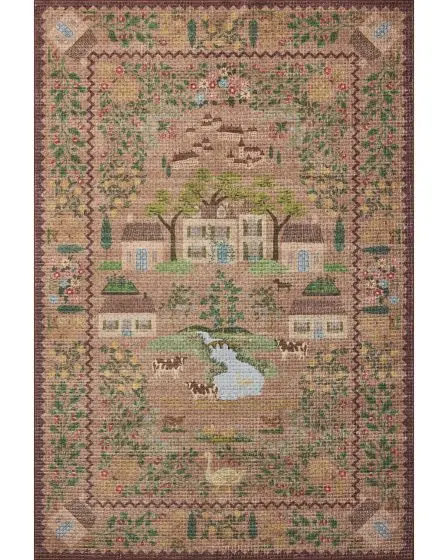 Orchard ORH-02 Mauve/Multi Area Rug