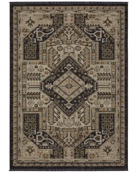 Legacy LGY03 Charcoal/Brown Area Rug