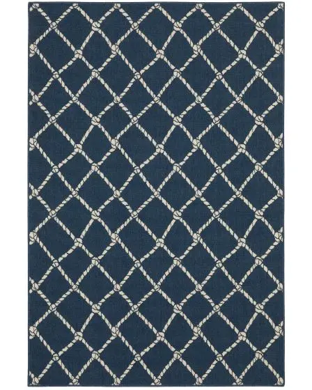Meridian 4295B Blue/Ivory Area Rug