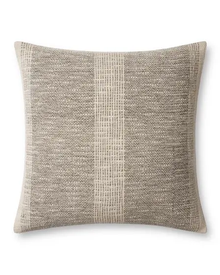 Dusk PAR0005 Charcoal/Ivory 18''x18'' Pillow