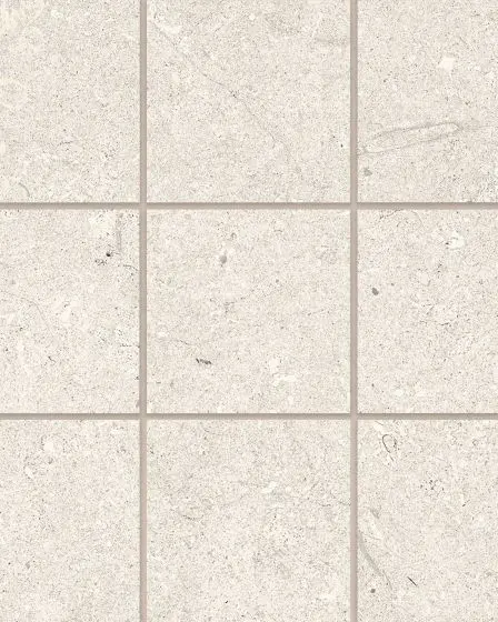 Poetry Stone Ivory Matte Glazed Porcelain 4"x4" Mosaic