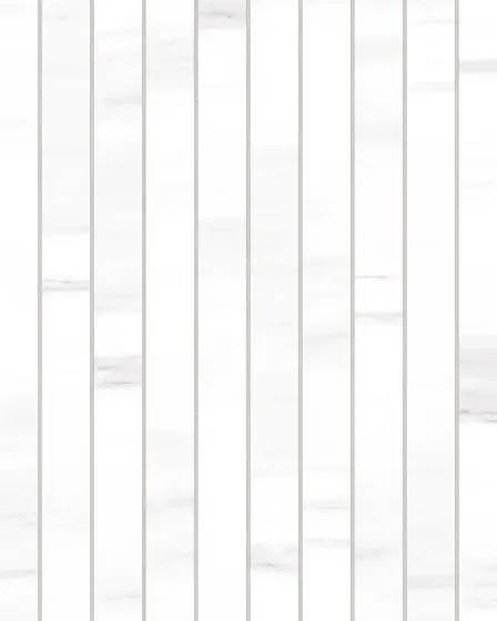 Prati Dolomite Honed Glazed Porcelain 1"x12" Mosaic Tile