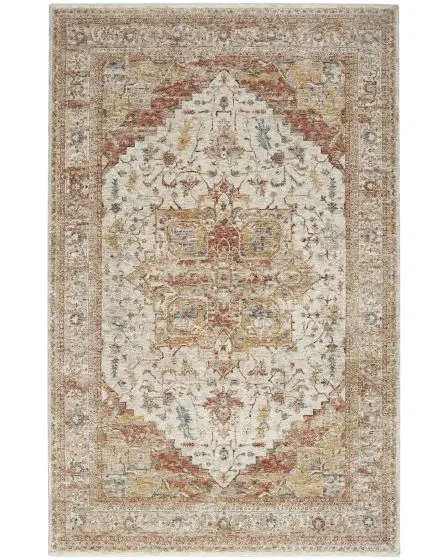 Sahar SHR06 Ivory Rust Area Rug