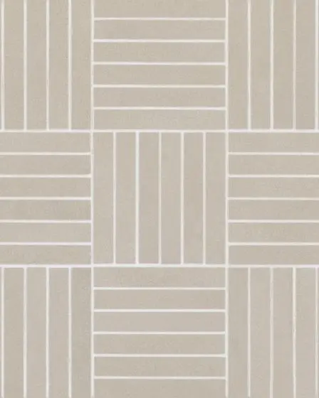 Sahara Grey Matte Glazed Porcelain 5/8"x4" Crosshatch Mosaic Tile