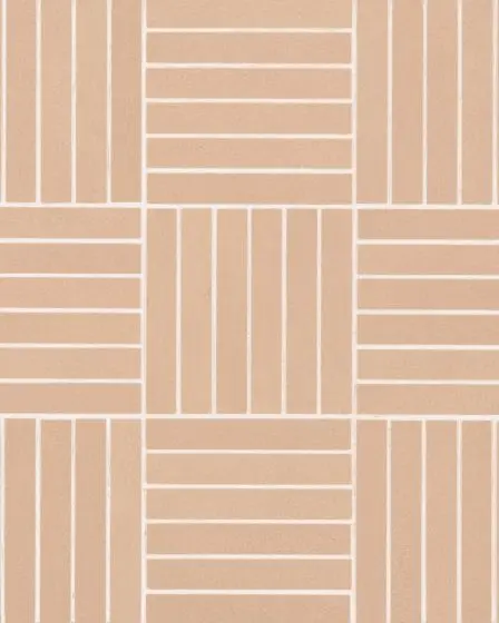 Sahara Rose Matte Glazed Porcelain 5/8"x4" Crosshatch Mosaic Tile