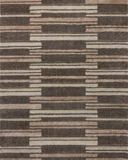 Silas SLA-08 Mocha/Champagne Area Rug