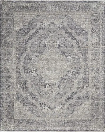 Starry Nights STN05 Charcoal Creme 5'3"x7'3" Area Rug