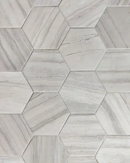 Stria Grey Porcelain Matte Marble Tile