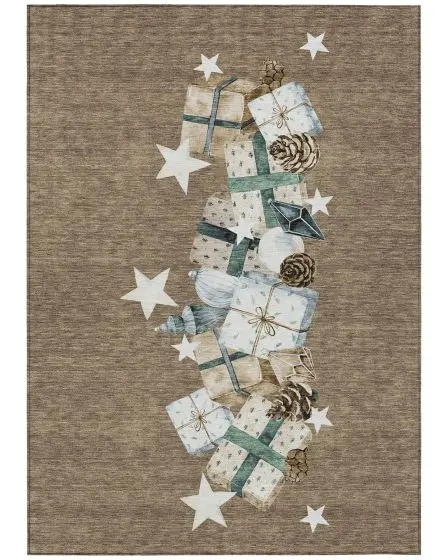 Wonderland WN33 Brown 10'x14' Area Rug