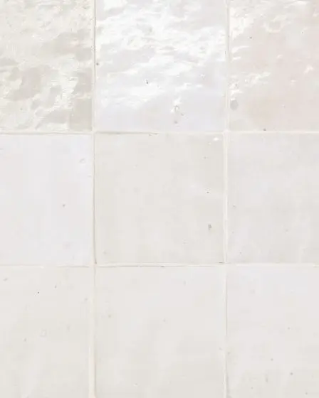 Zagora Blanc Glossy Glazed Ceramic 4x4" Field Tile