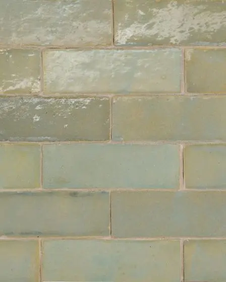 Zagora Vert Gris Glossy Glazed Ceramic 2"x6" Field Tile