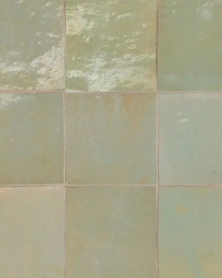 Zagora Vert Gris Glossy Glazed Ceramic 4x4" Field Tile