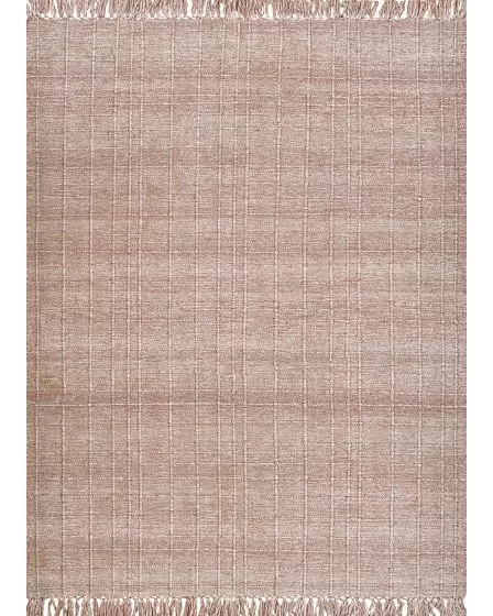 Ascot Windowpane Rose 5'x8' Area Rug