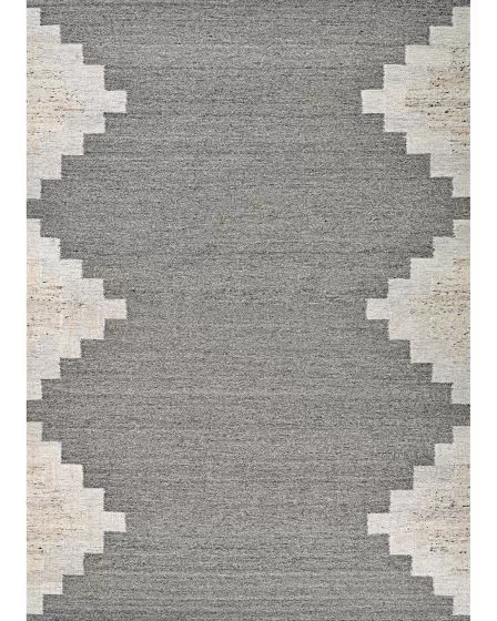 Joshua Saddleback Snow Grey 6'x9' Area Rug