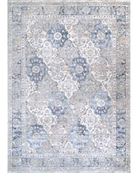 Couture Persian Tiles Pewter-Mode Beige Rug