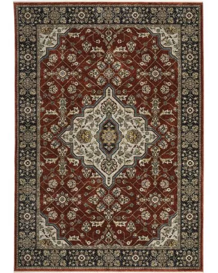 Aberdeen 4151r Red/Blue Area Rug
