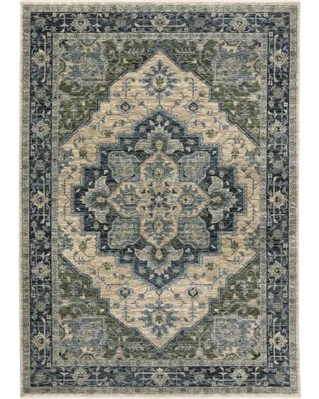 Aberdeen 51g Blue/Beige Area Rug