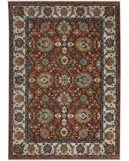 Aberdeen 562r Red/Ivory Area Rug