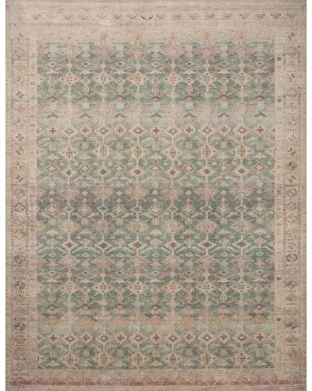 Aubrey AUB-02 Aqua/Sand Area Rug