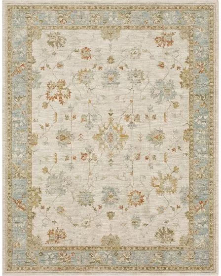 Adalia Iznik Cream Area Rug