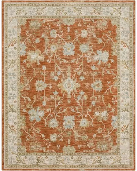 Adalia Iznik Rust Area Rug