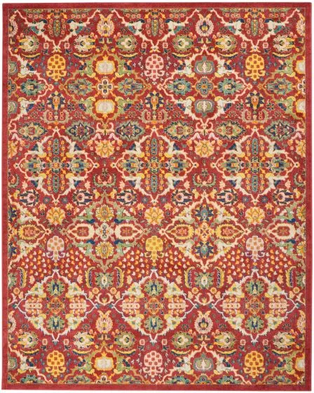 Allur ALR03 Red Multicolor Area Rug
